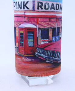 Alternative view of Holden Classic In Front Of Pink Roadhouse Neoprene Stubby Holder Cooler - Jenny Sanders