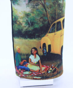 Alternative view of Holden FJ Lemon Yellow Neoprene Stubby Holder Cooler - Jenny Sanders