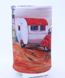 Alternative view of Holden Red With Caravan Neoprene Stubby Holder - Jenny Sanders
