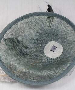 Alternative view of Sinamay Grey Fascinator With Feathers And Flower