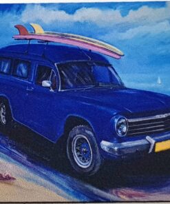 Holden Classic Blue EH Van With Surfboards Neoprene Coaster - Jenny Sanders