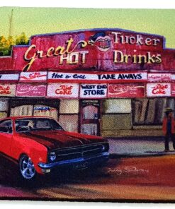 Holden Classic Red Monaro Neoprene Coaster - Jenny Sanders