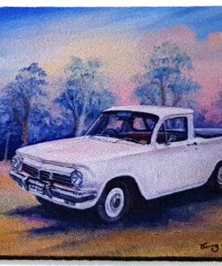 Holden Classic White EH Ute Neoprene Coaster - Jenny Sanders