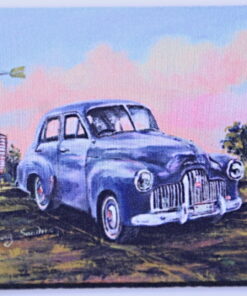 Holden 1948 Blue FX Sedan Neoprene Coaster - Jenny Sanders