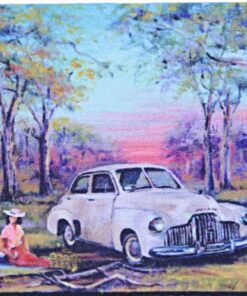Holden At Picnic Neoprene Coaster - Jenny Sanders
