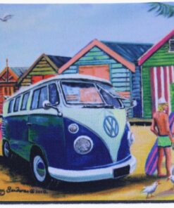 Cobalt Blue VW Kombi Neoprene Coaster - Jenny Sanders