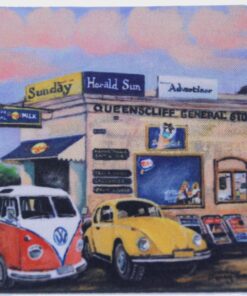 General Store VW Kombi & Beetle Neoprene Coaster - Jenny Sanders