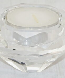Clear Acrylic Tea Light Holder Set of 2