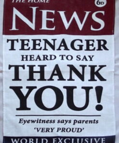 The Home News Teenager Heard To Say Thank You Ulster Weavers Linen Tea Towel