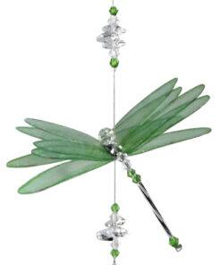 Alternative view of Dragonfly Suncatcher With Sphere Shaped Crystal
