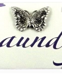 Laundry Door Plaque With Butterfly