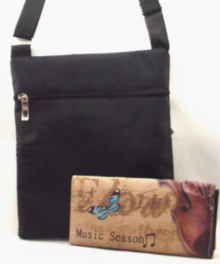 Alternative view of Crossbody Handbag And Wallet Set With Cello And Butterfly