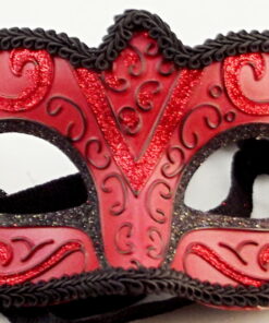Masquerade Venetian Mask Red