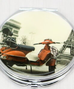 Red Vespa Compact Mirror