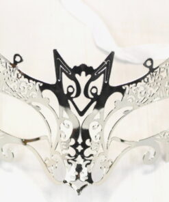 Silver Bat Filigree Venetian Masquerade Mask