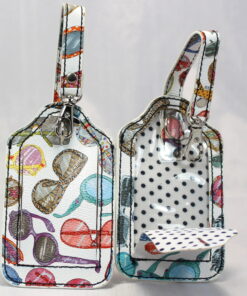Alternative view of Sydney Love Lookin' Good Glasses Pattern Luggage Tag x 2