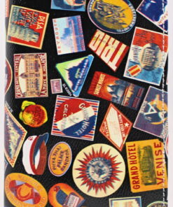 Sydney Love Vintage Hotel Pattern Passport Credit Card Ticket Document Holder