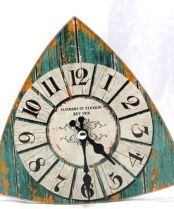 Flinders Street Station Analogue Table Shelf Glass Clock