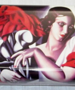 Tamara De Lempicka Portrait Of Ira P Metal Glasses Spectacle Case Metal