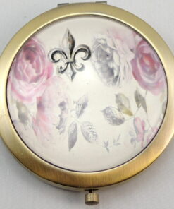 Roses And Fleur-de-lis Compact Mirror