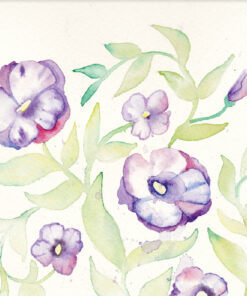 Violet Vines Wall Art By Lisa Schroder