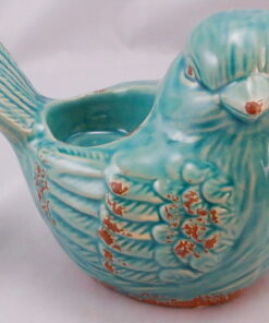 Blue Bird Ceramic Tea Light Holder