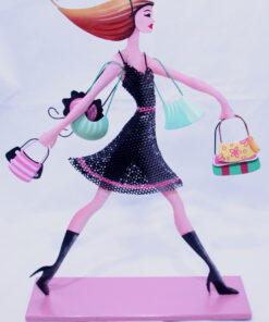 Shopping with Stride Girl With Black Dress Metal Jewellery Organizer Stand