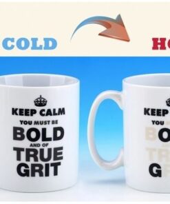 Alternative view of Behind the Lines Heat Changing Ceramic Mug - Keep Calm