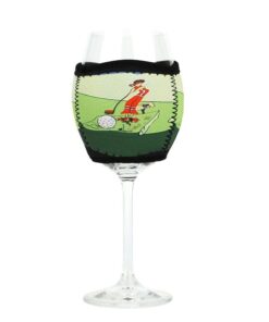 Tall Figs Golf Neoprene Wine Glass Cooler