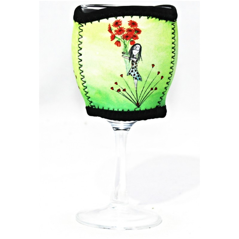 Imagine Ellie Neoprene Wine Glass Cooler Beautiful