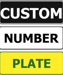 Slimline Custom Or Blank Novelty Number Plate 372mm x 100mm