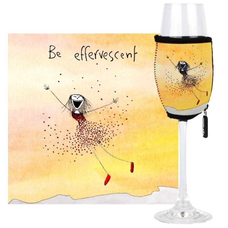 Imagine Ellie Neoprene Champagne Glass Cooler Effervescent