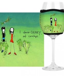 Imagine Ellie 200-400mls Wine Glass Cooler Celery
