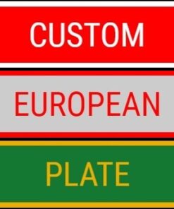 European Custom Or Blank  Novelty Number Plate Plate 52cm x 11cm