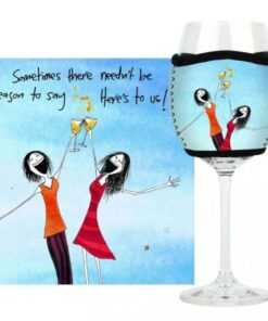 Imagine Ellie 200- 400mls Wine Glass Cooler Here's To Us