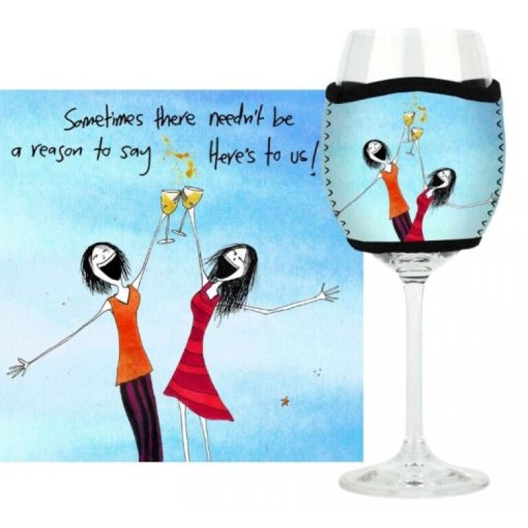 Imagine Ellie 200- 400mls Wine Glass Cooler Here's To Us