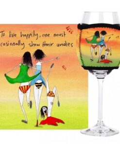 Imagine Ellie 400-600mls Wine Glass Cooler Undies