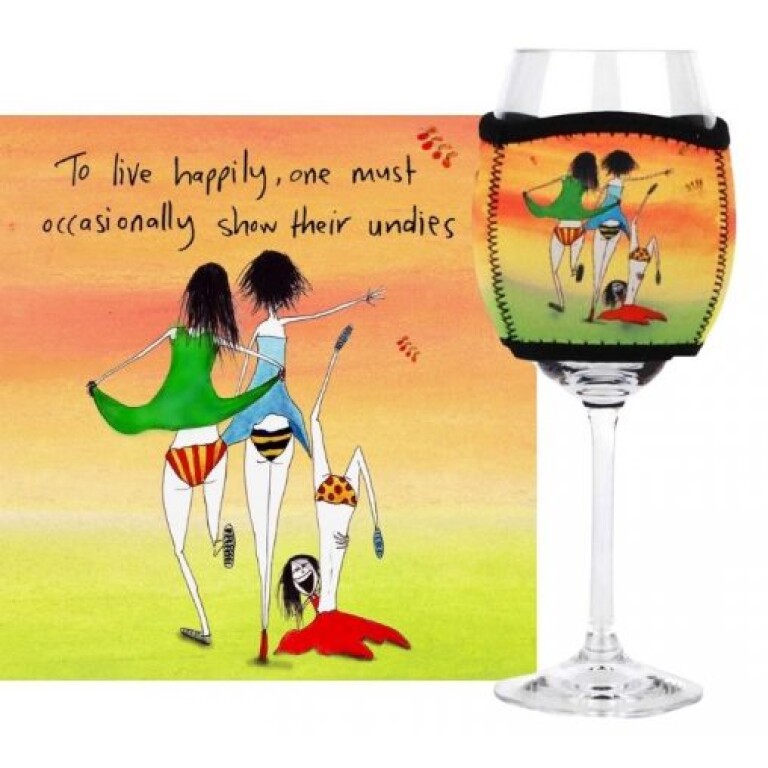Imagine Ellie 400-600mls Wine Glass Cooler Undies