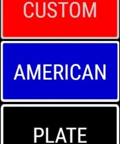 USA Custom Or Blank Novelty Number Plate 30cm x 15cm