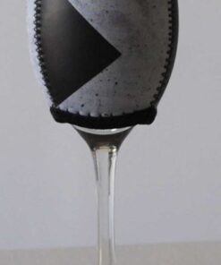Imagine Ellie Neoprene Wine Glass Cooler Concrete Black