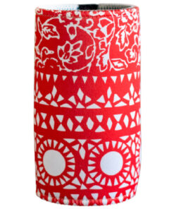 Batik Pattern Neoprene Tangerine Stubby Holder Can Cooler