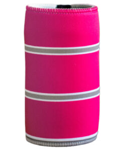 Beach Stripe Pattern Magenta Neoprene Stubby Holder Can Cooler