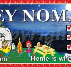 GREY NOMADS Livin' the Dream Novelty Number Plate