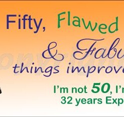 FIFTY FLAWED AND FABULOUS Novelty Number Plate