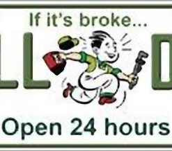 If it's broken CALL DAD Open 24 hours Novelty Number Plate