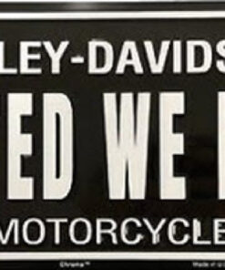 HARLEY DAVIDSON UNITED WE RIDE MOTORCYCLE Novelty Number Plate Sign