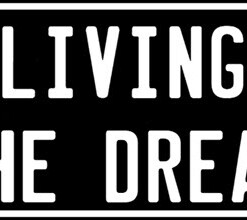 LIVING THE DREAM Novelty Number Plate