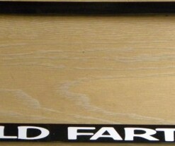 OLD FARTS Number Plate Frame Surround