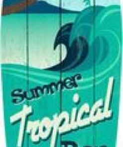 Summer Tropical Bar Metal Surfboard Sign