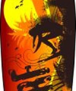 BORN TO SURF Metal Surfboard Sign
